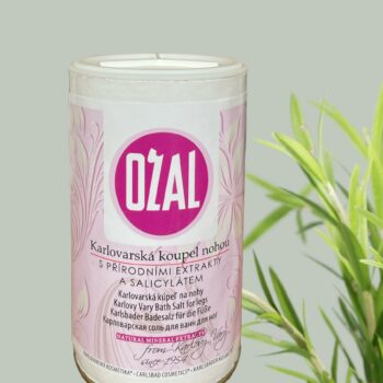 OZAL,karlovarská nohová sůl, dóza se sypátkem